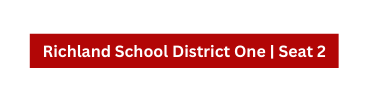 Richland School District One Seat 2